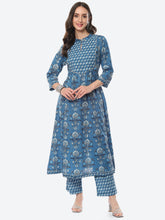 Floral Printed Cotton Kurta With Pant